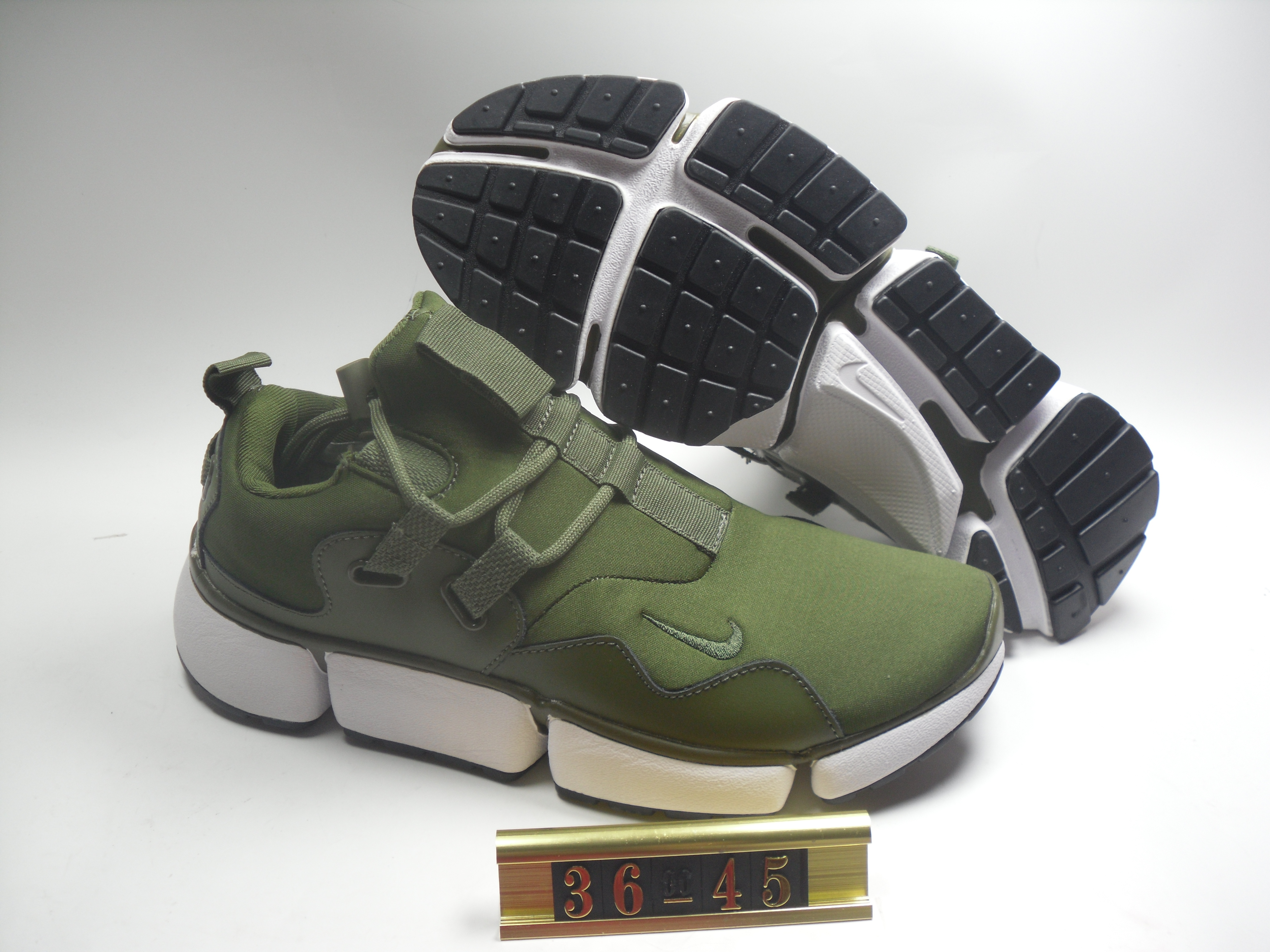 Nike Air Huarache 5 Army Green Shoes - Click Image to Close